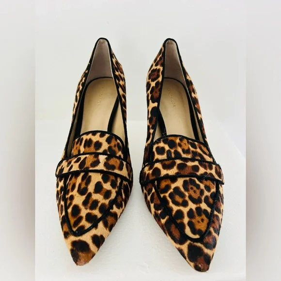 Ann Taylor Leopard Heeled Loafers - Picture 5 of 5